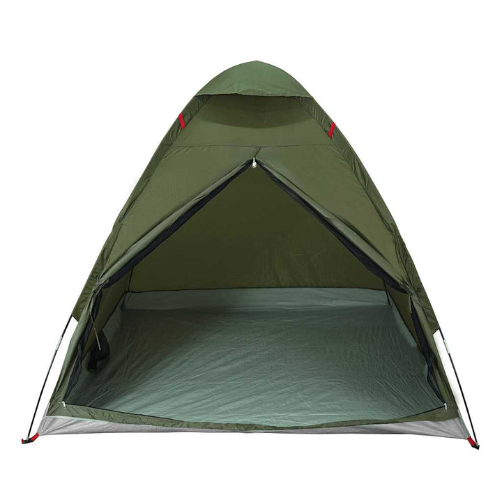 2-personers campingtelt vandtæt kuppel olivengrøn