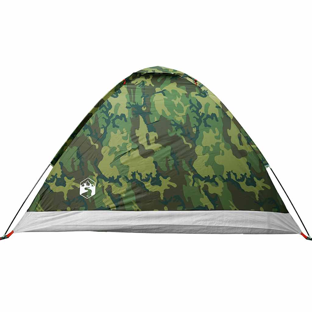 4-personers campingtelt vandtæt kuppel camouflage