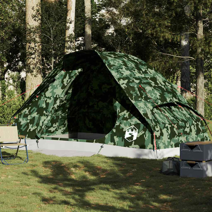 6-personers kuppeltelt vandtæt camouflage