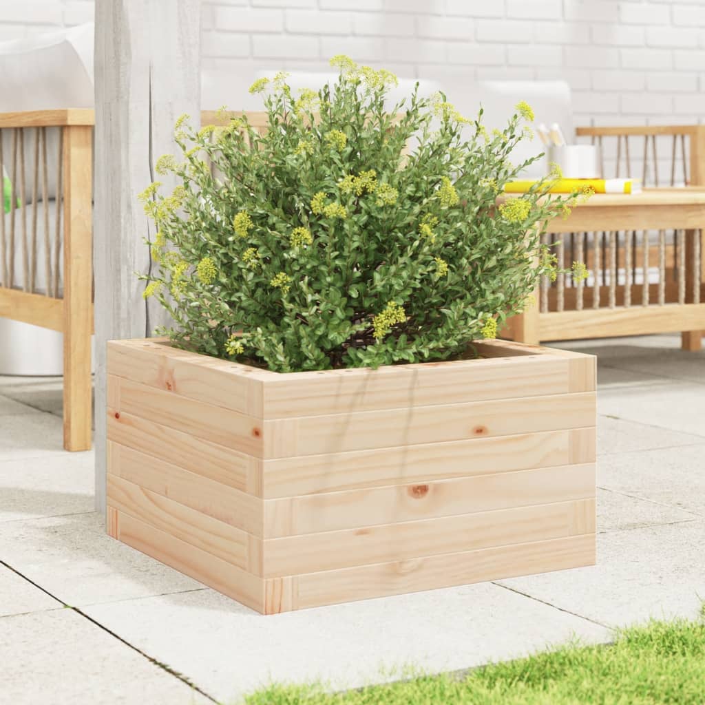 plantekasse 40x40x23 cm massivt fyrretræ