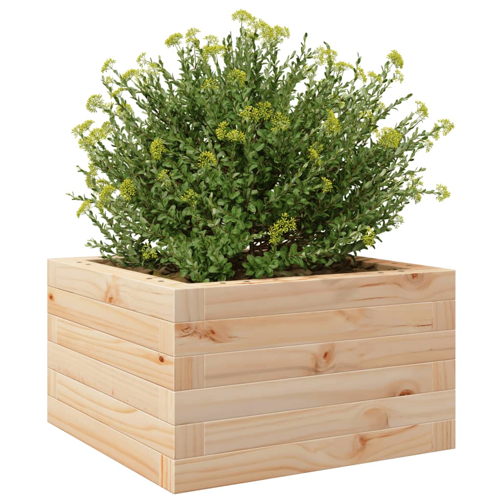 plantekasse 40x40x23 cm massivt fyrretræ