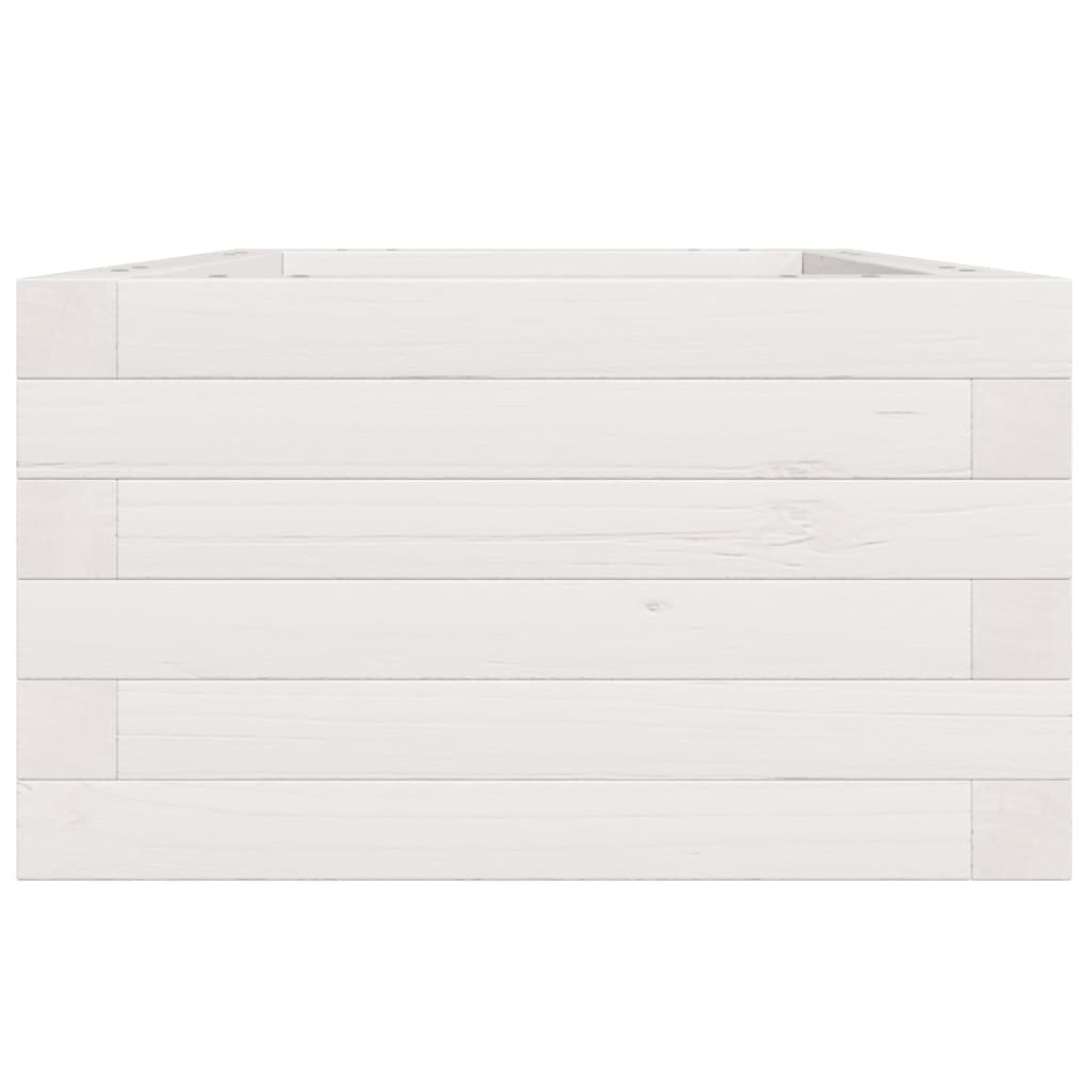 plantekasse 40x40x23 cm massivt fyrretræ hvid