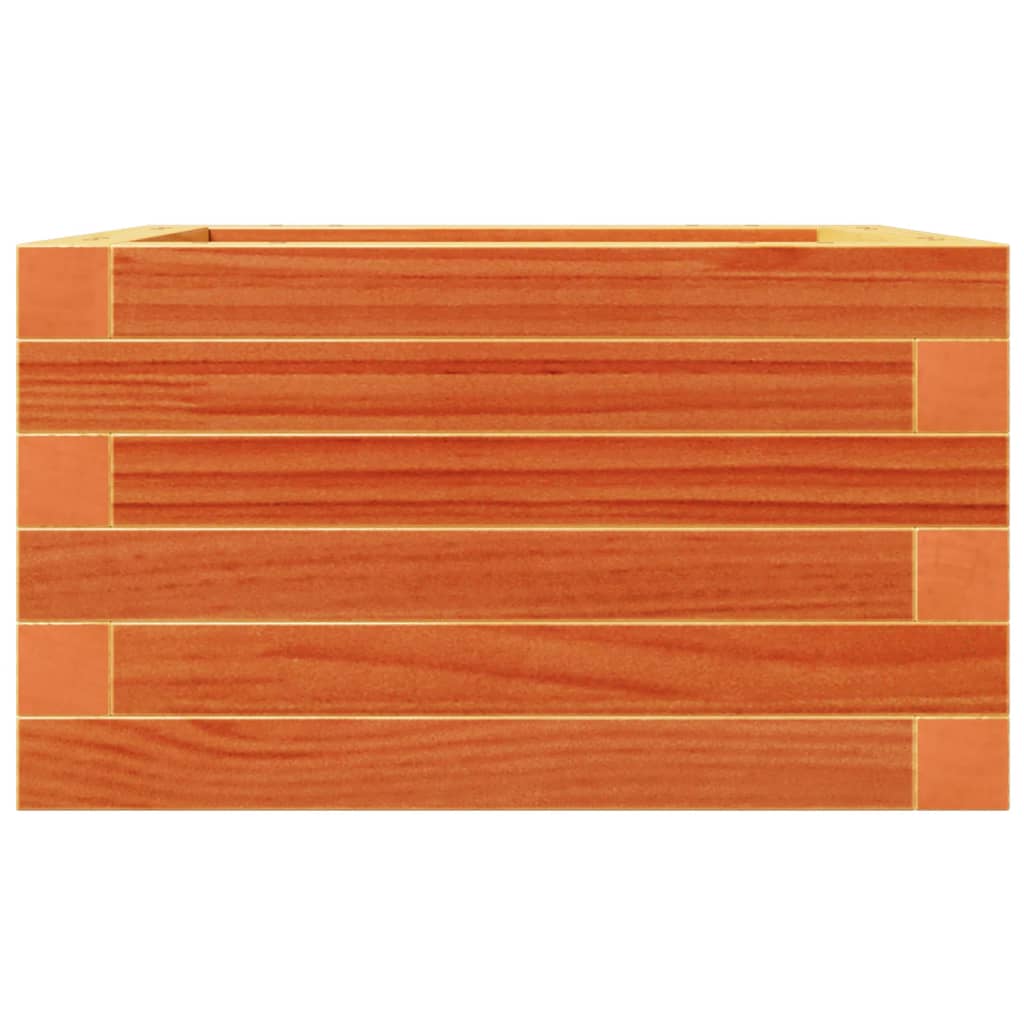 plantekasse 40x40x23 cm massivt fyrretræ gyldenbrun