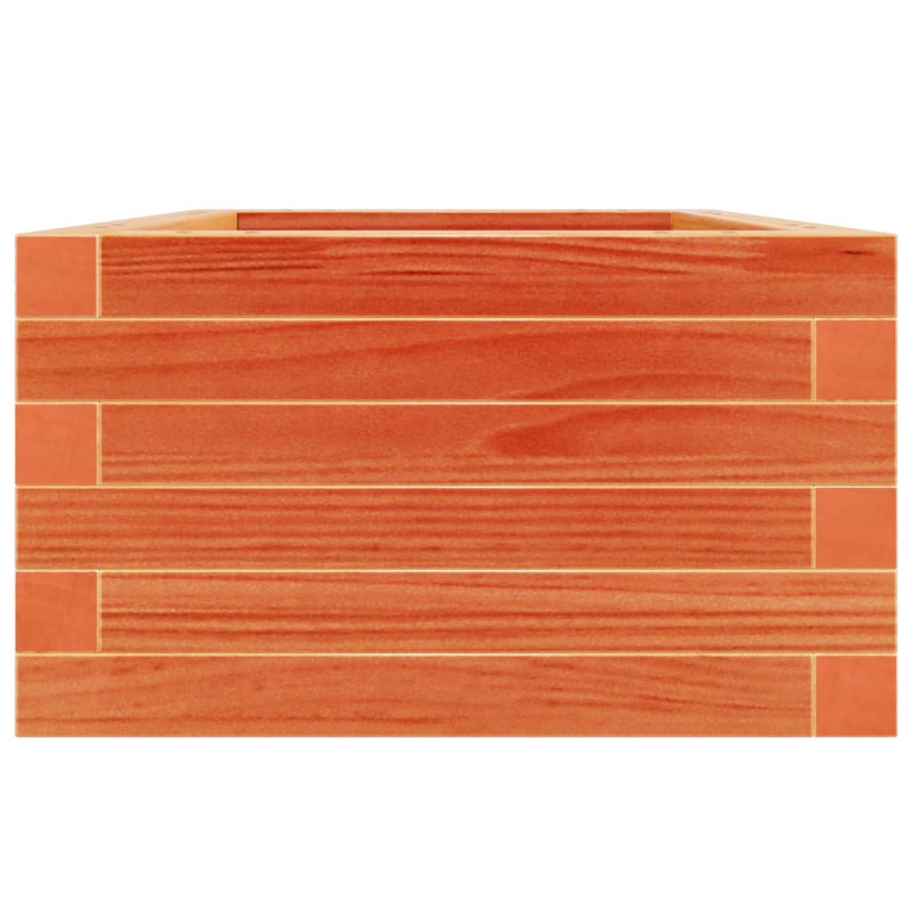 plantekasse 40x40x23 cm massivt fyrretræ gyldenbrun