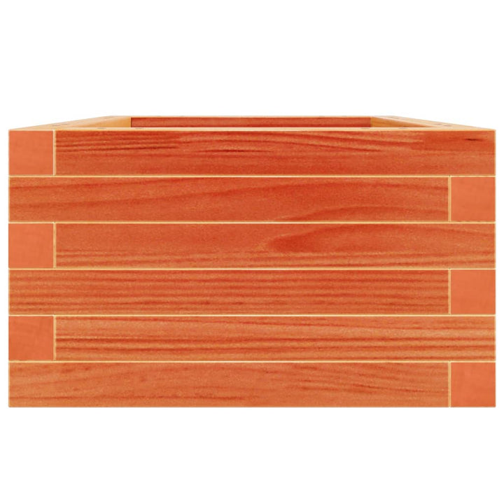 plantekasse 40x40x23 cm massivt fyrretræ gyldenbrun