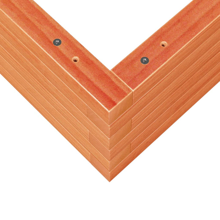 plantekasse 60x60x23 cm massivt fyrretræ gyldenbrun