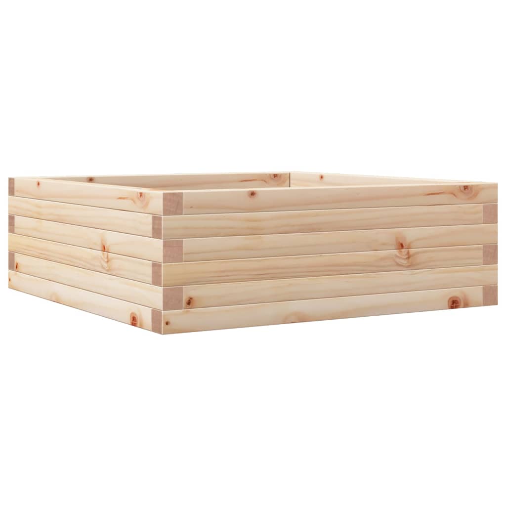plantekasse 70x70x23 cm massivt fyrretræ