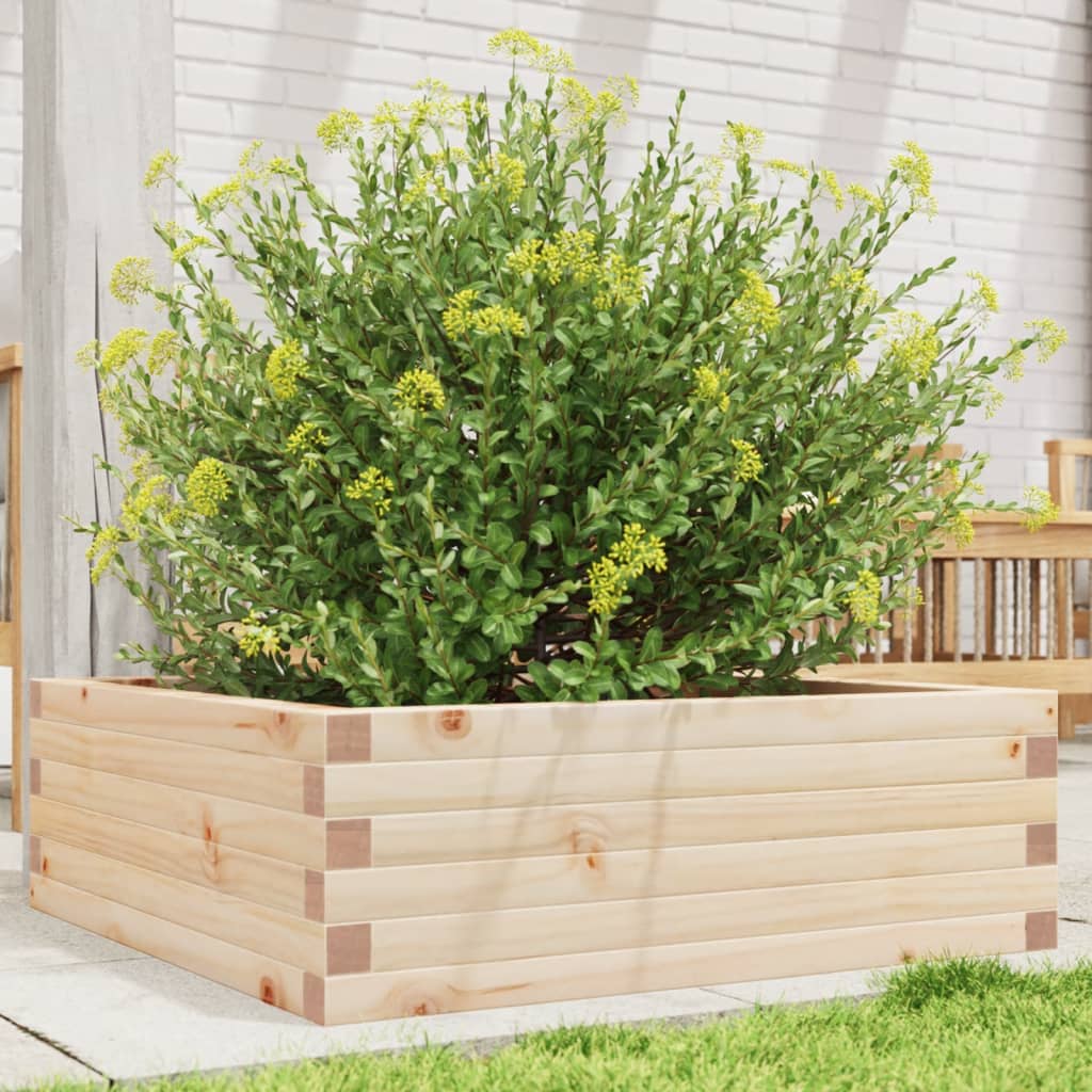 plantekasse 70x70x23 cm massivt fyrretræ