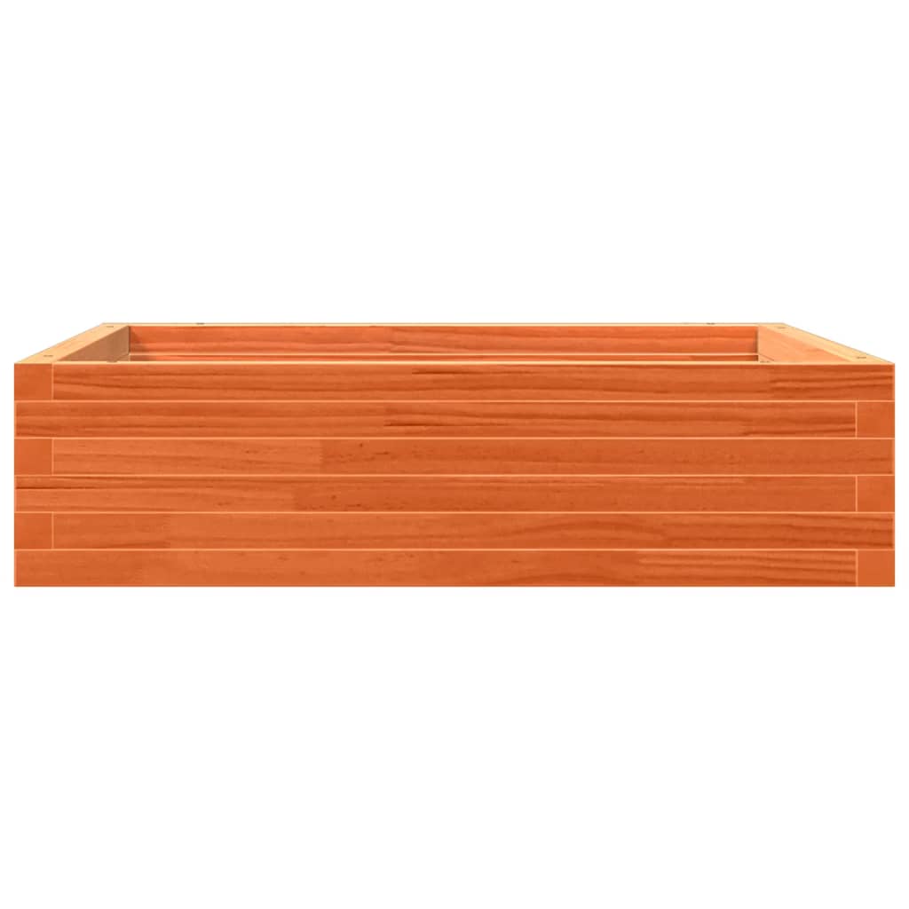 plantekasse 90x90x23 cm massivt fyrretræ gyldenbrun