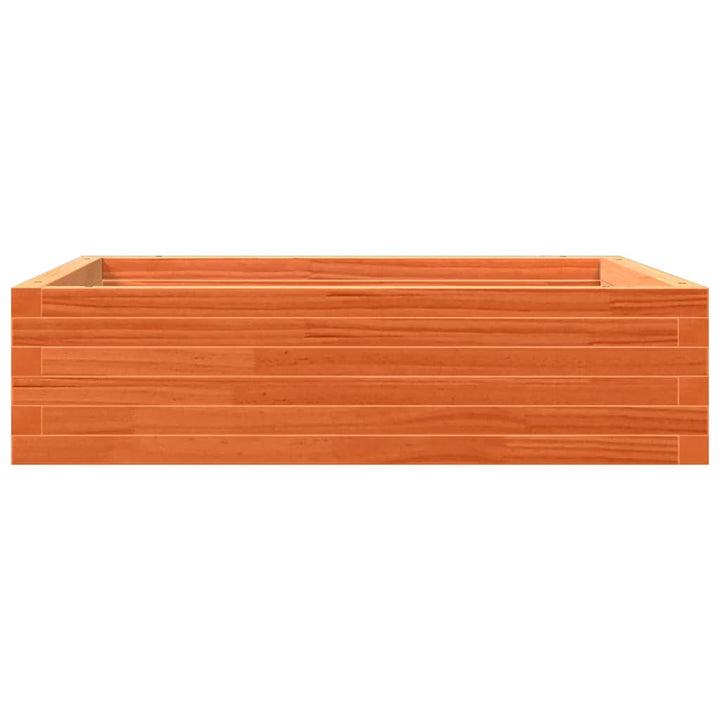 plantekasse 90x90x23 cm massivt fyrretræ gyldenbrun