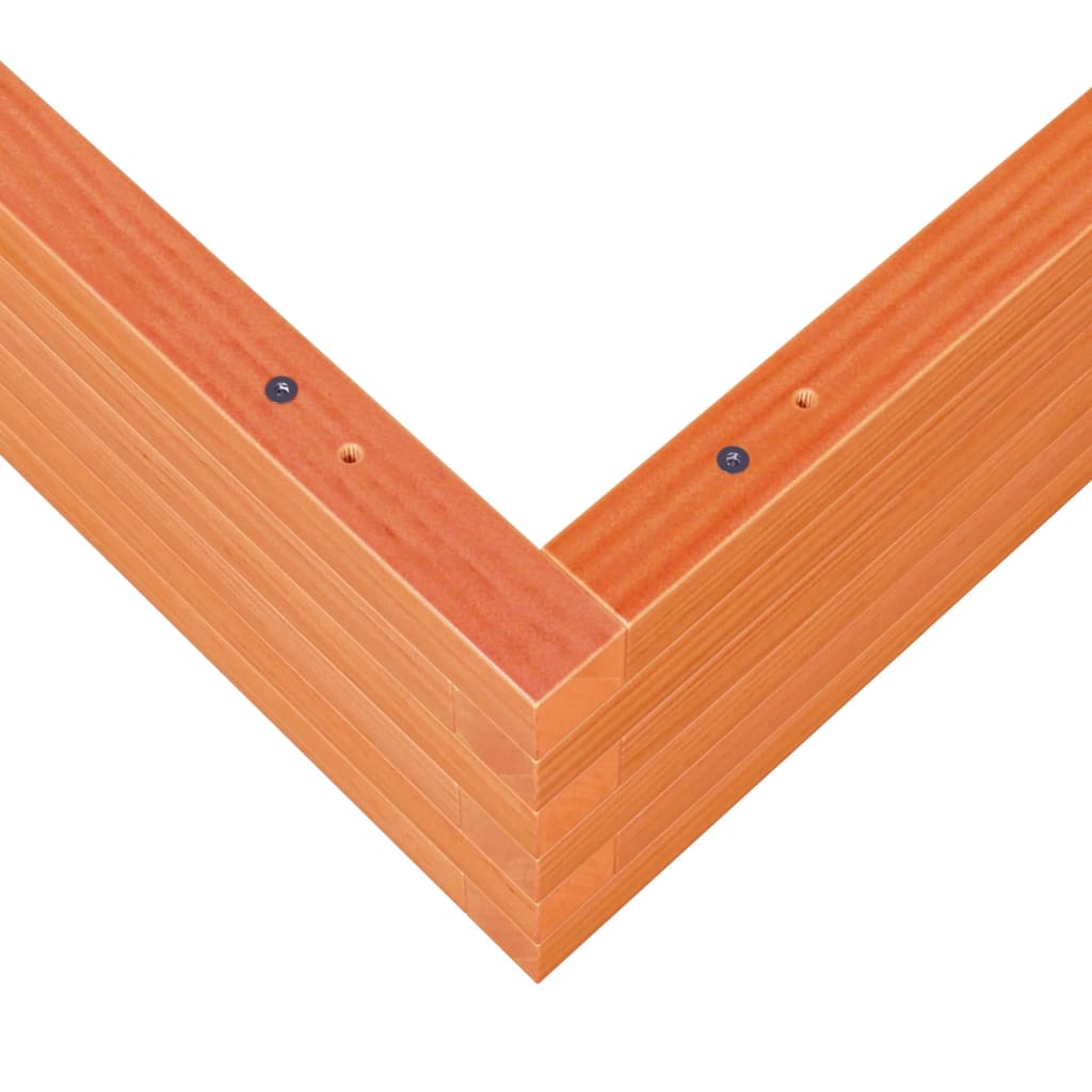 plantekasse 90x90x23 cm massivt fyrretræ gyldenbrun