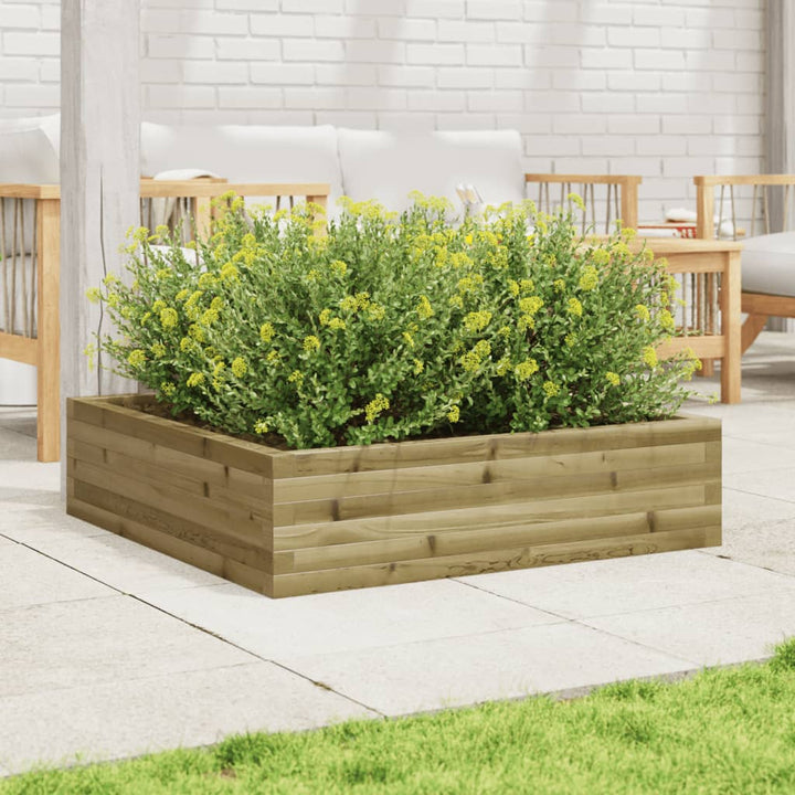 plantekasse 90x90x23 cm imprægneret fyrretræ