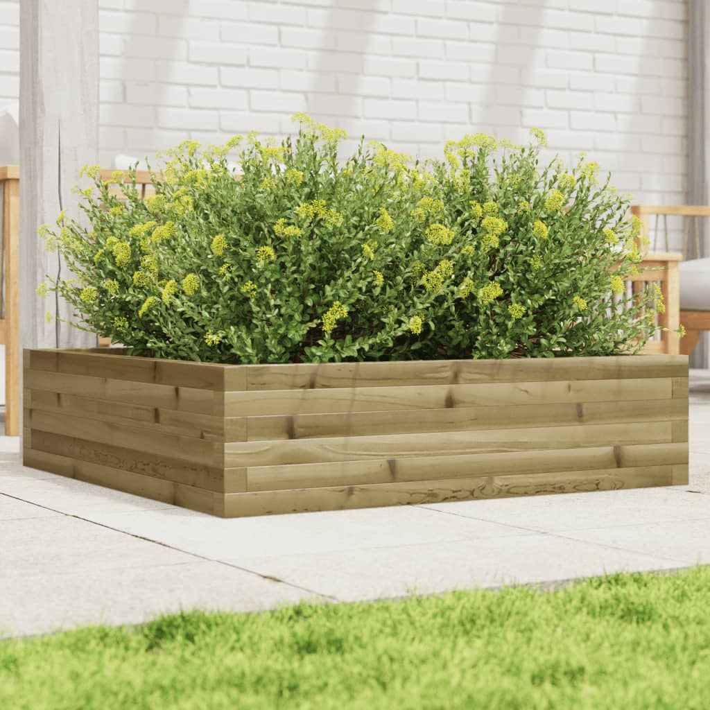 plantekasse 90x90x23 cm imprægneret fyrretræ