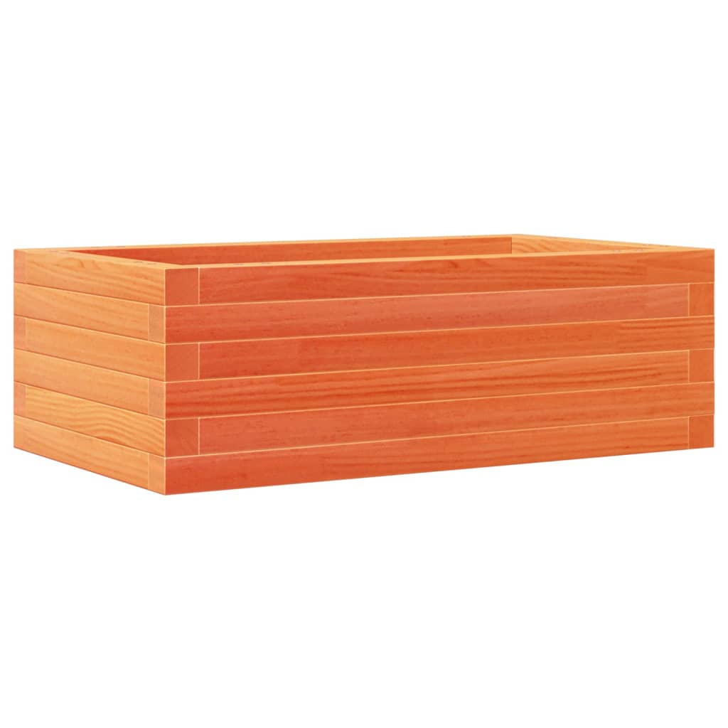 plantekasse 70x40x23 cm massivt fyrretræ gyldenbrun