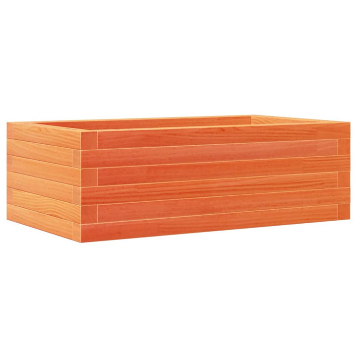 plantekasse 70x40x23 cm massivt fyrretræ gyldenbrun