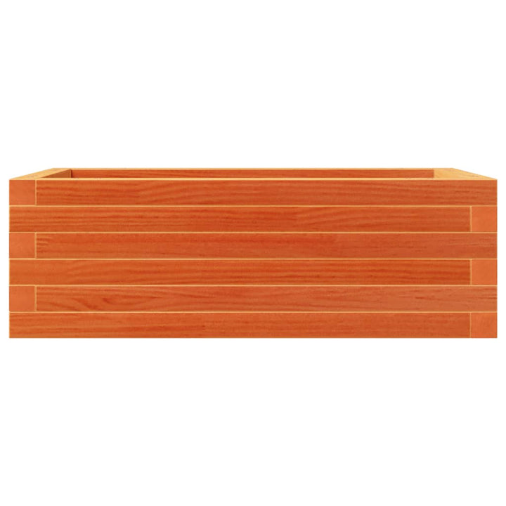 plantekasse 70x40x23 cm massivt fyrretræ gyldenbrun
