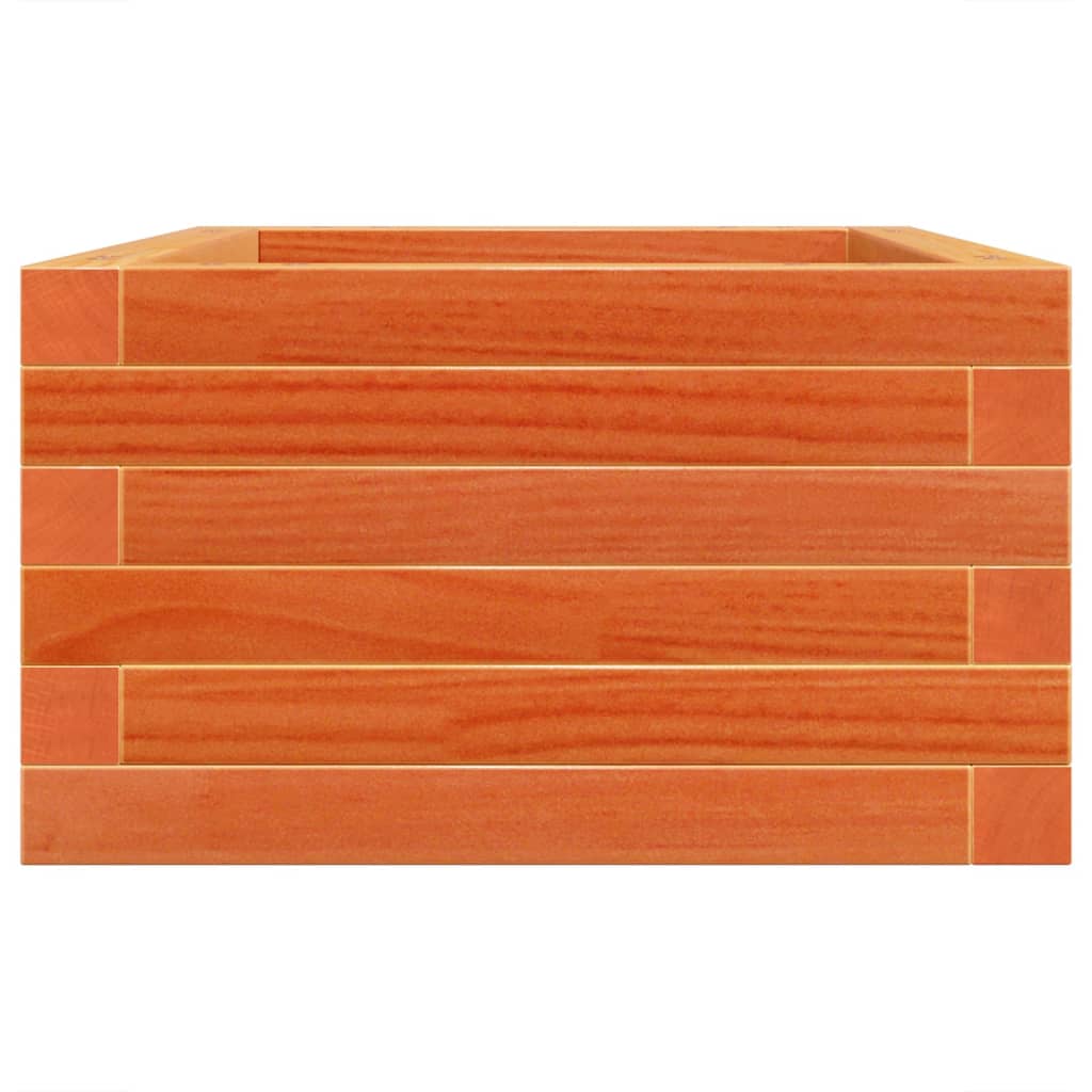 plantekasse 70x40x23 cm massivt fyrretræ gyldenbrun
