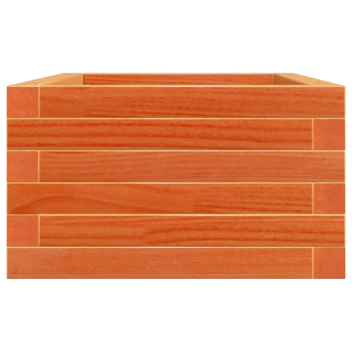 plantekasse 70x40x23 cm massivt fyrretræ gyldenbrun