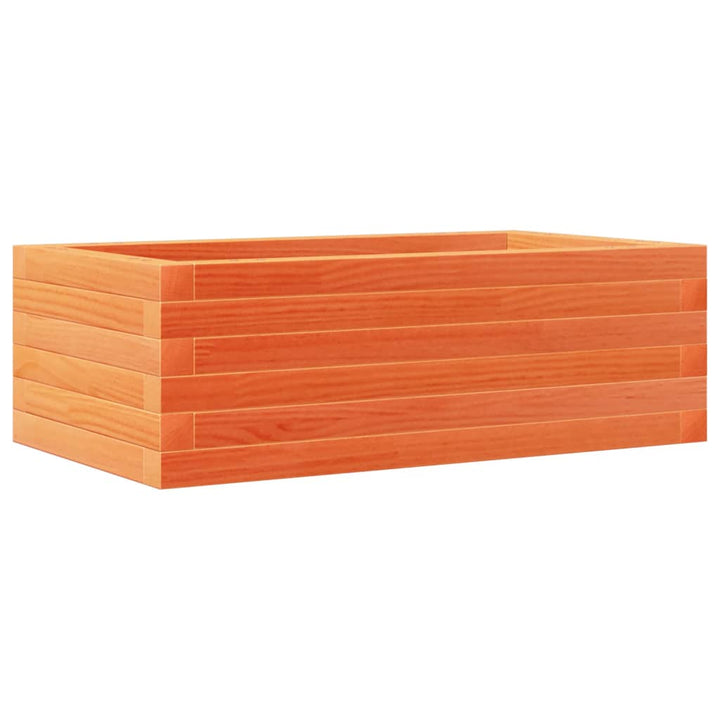 plantekasse 70x40x23 cm massivt fyrretræ gyldenbrun