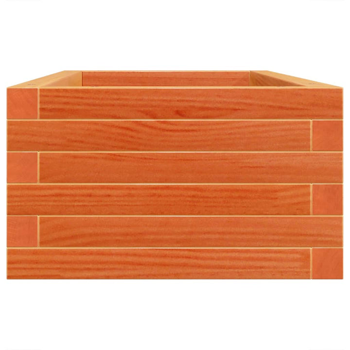 plantekasse 90x40x23 cm massivt fyrretræ gyldenbrun