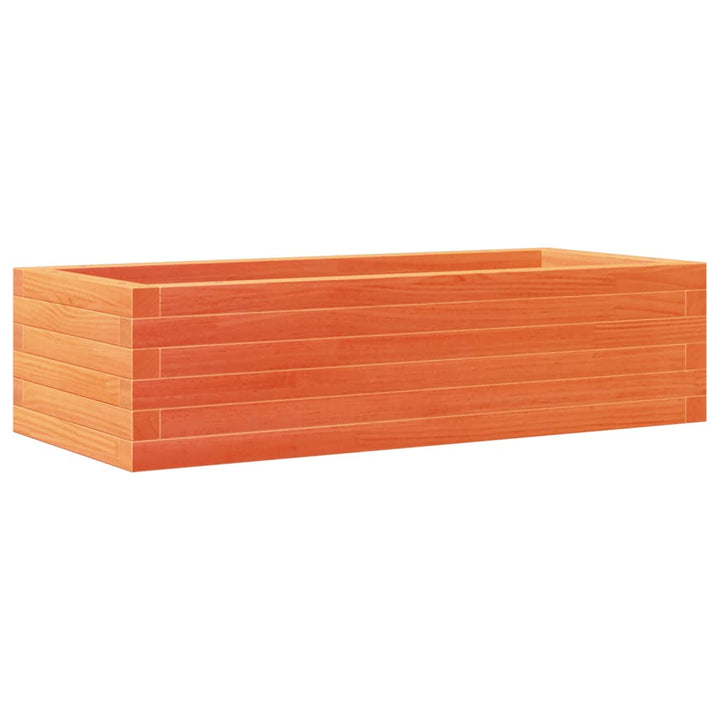 plantekasse 90x40x23 cm massivt fyrretræ gyldenbrun