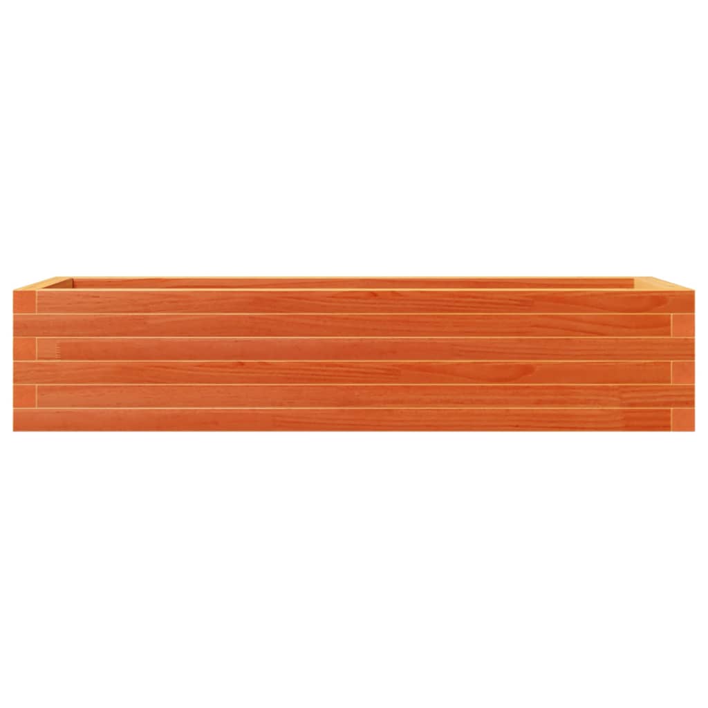 plantekasse 110x40x23 cm massivt fyrretræ gyldenbrun
