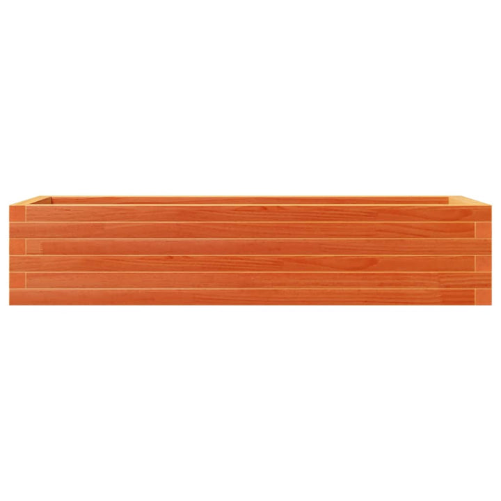 plantekasse 110x40x23 cm massivt fyrretræ gyldenbrun