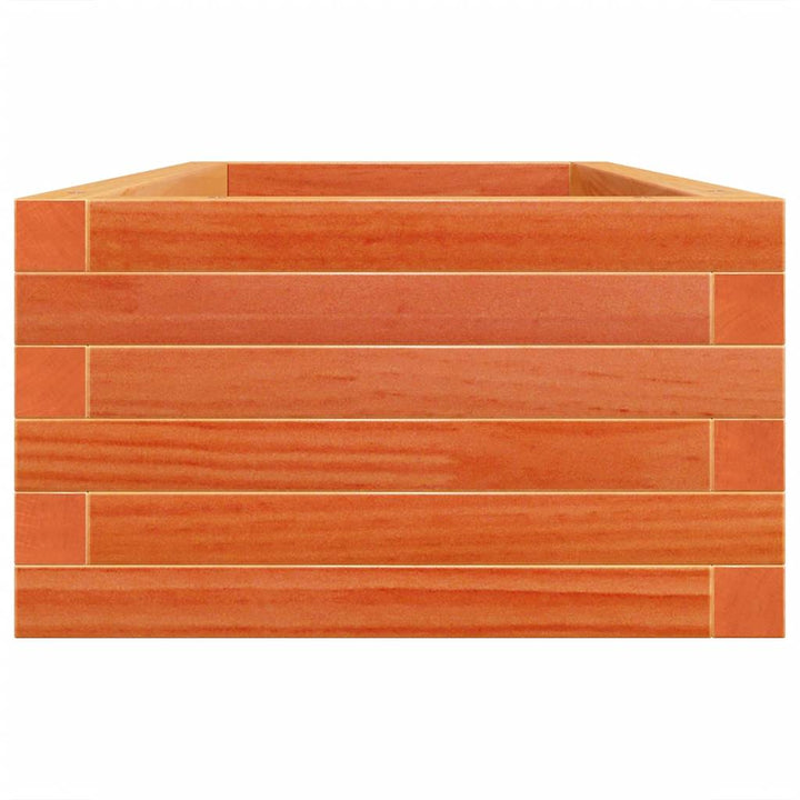 plantekasse 110x40x23 cm massivt fyrretræ gyldenbrun