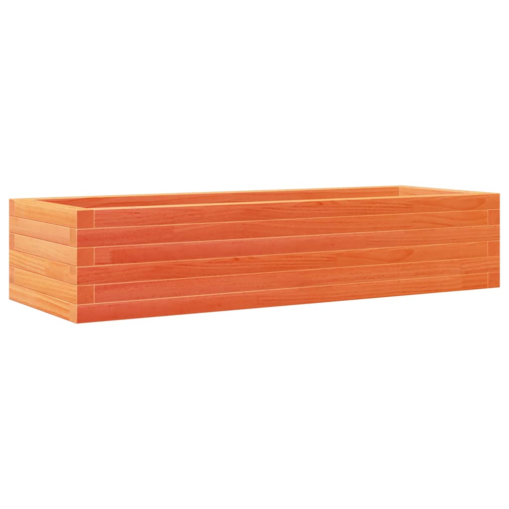 plantekasse 110x40x23 cm massivt fyrretræ gyldenbrun