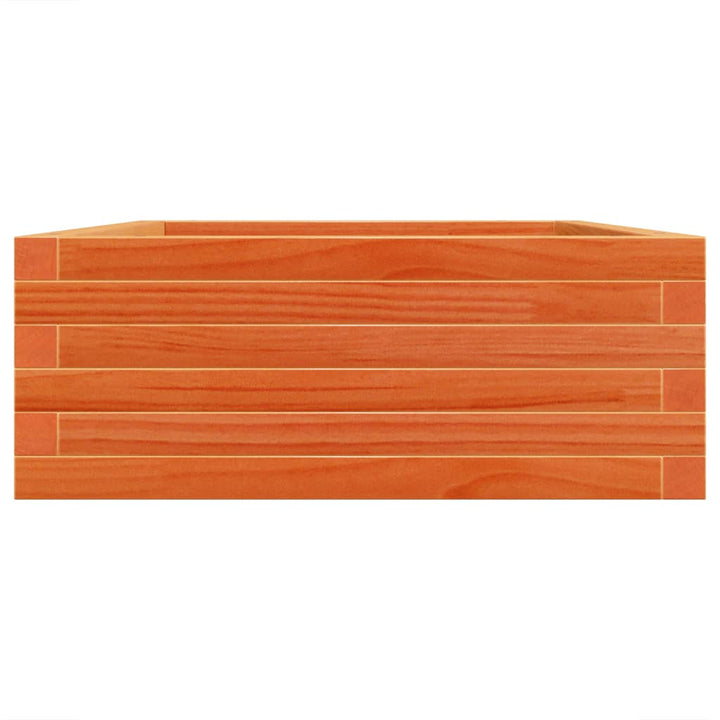 plantekasse 90x60x23 cm massivt fyrretræ gyldenbrun