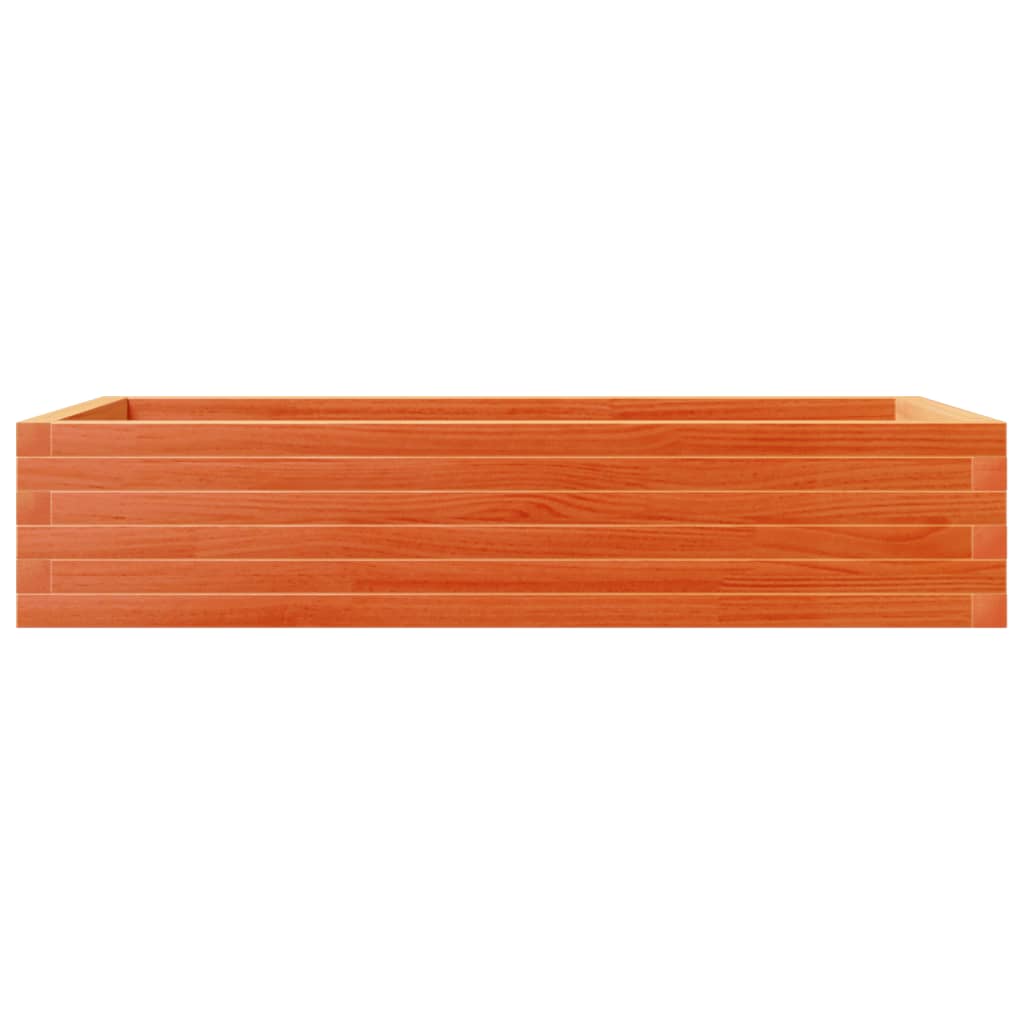 plantekasse 110x60x23 cm massivt fyrretræ gyldenbrun