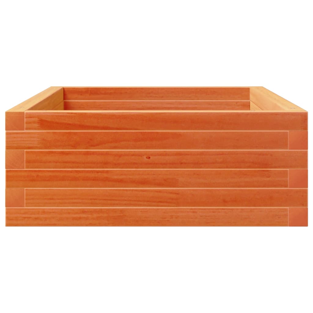 plantekasse 110x60x23 cm massivt fyrretræ gyldenbrun