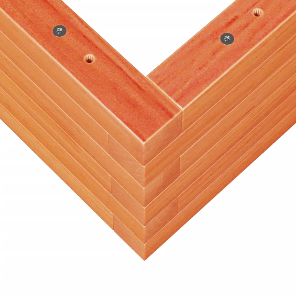 plantekasse 110x60x23 cm massivt fyrretræ gyldenbrun