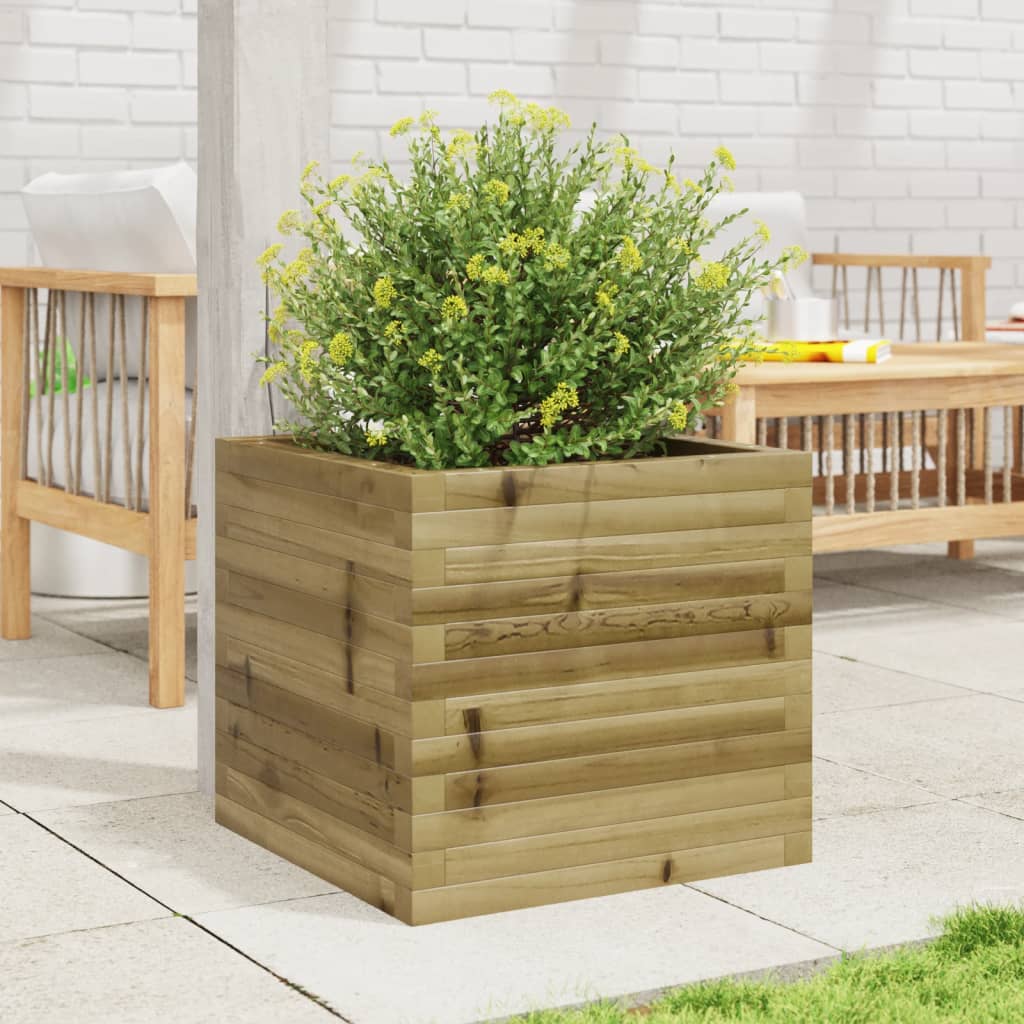 plantekasse 50x50x45,5 cm imprægneret fyrretræ