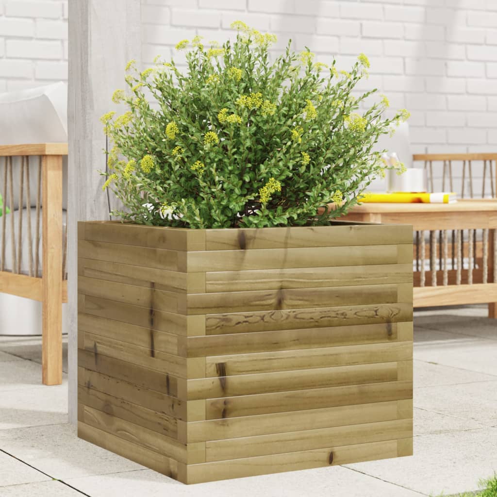 plantekasse 50x50x45,5 cm imprægneret fyrretræ