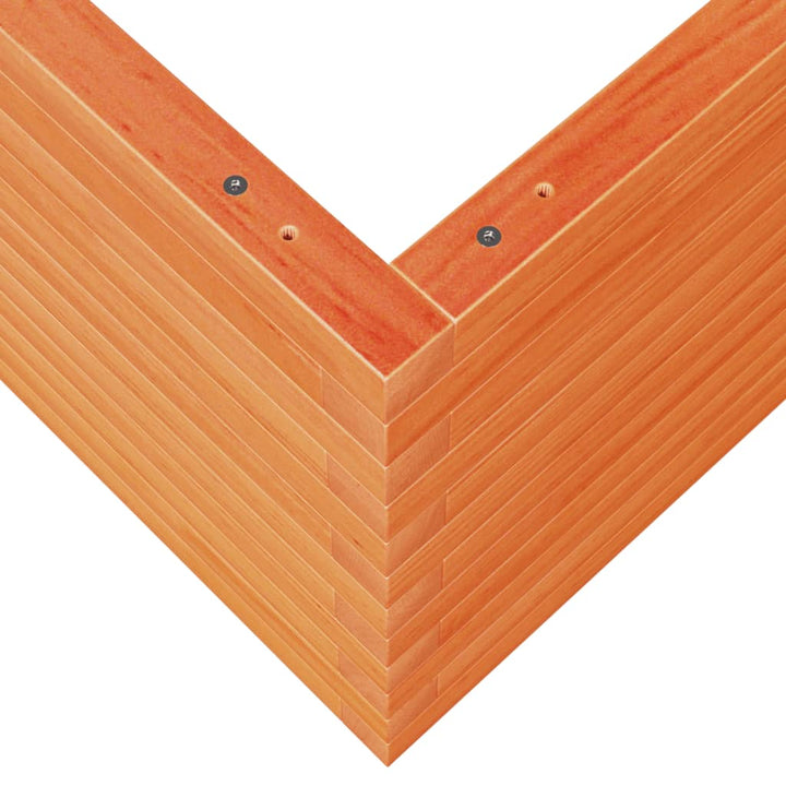 plantekasse 60x60x45,5 cm massivt fyrretræ gyldenbrun