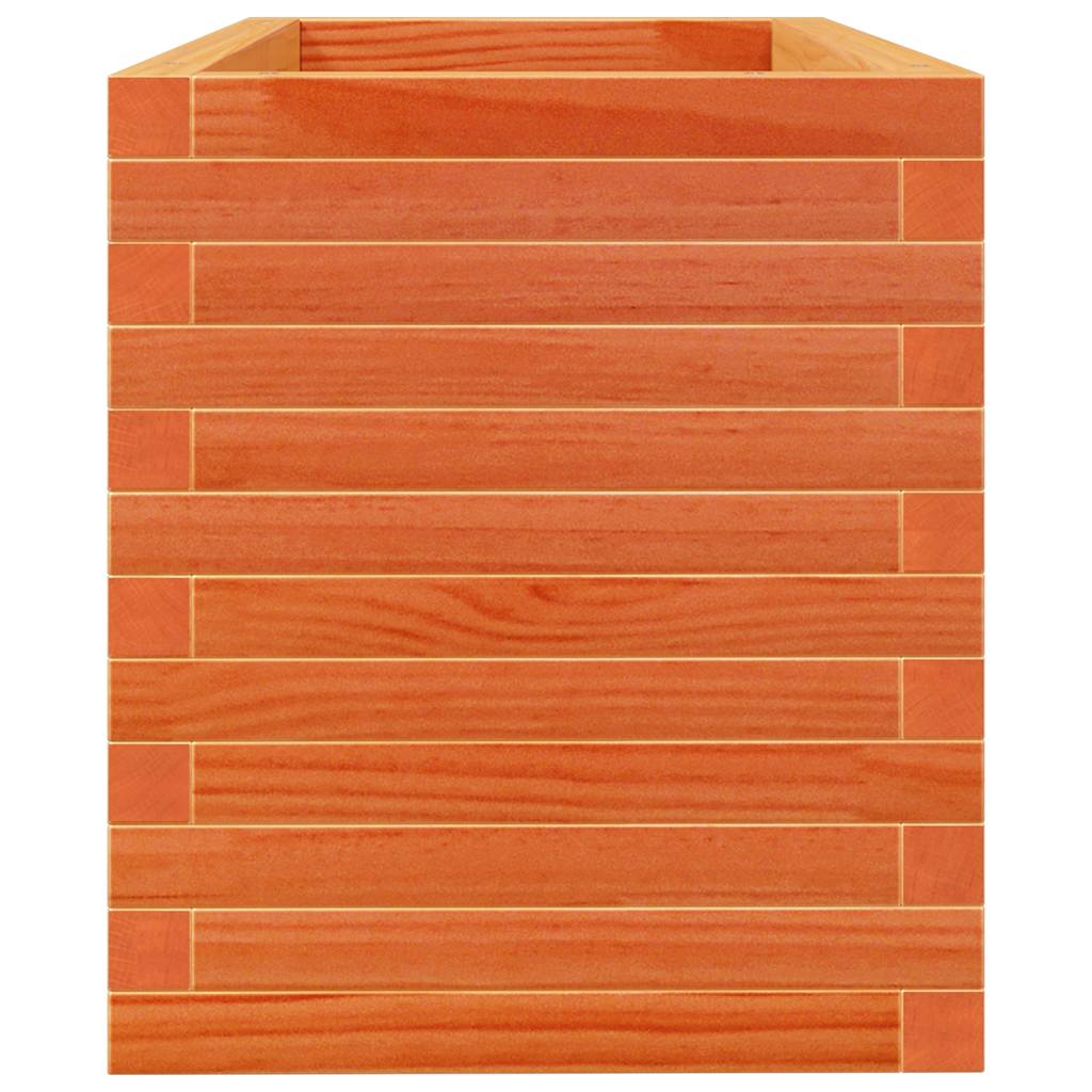 plantekasse 90x40x45,5 cm massivt fyrretræ gyldenbrun