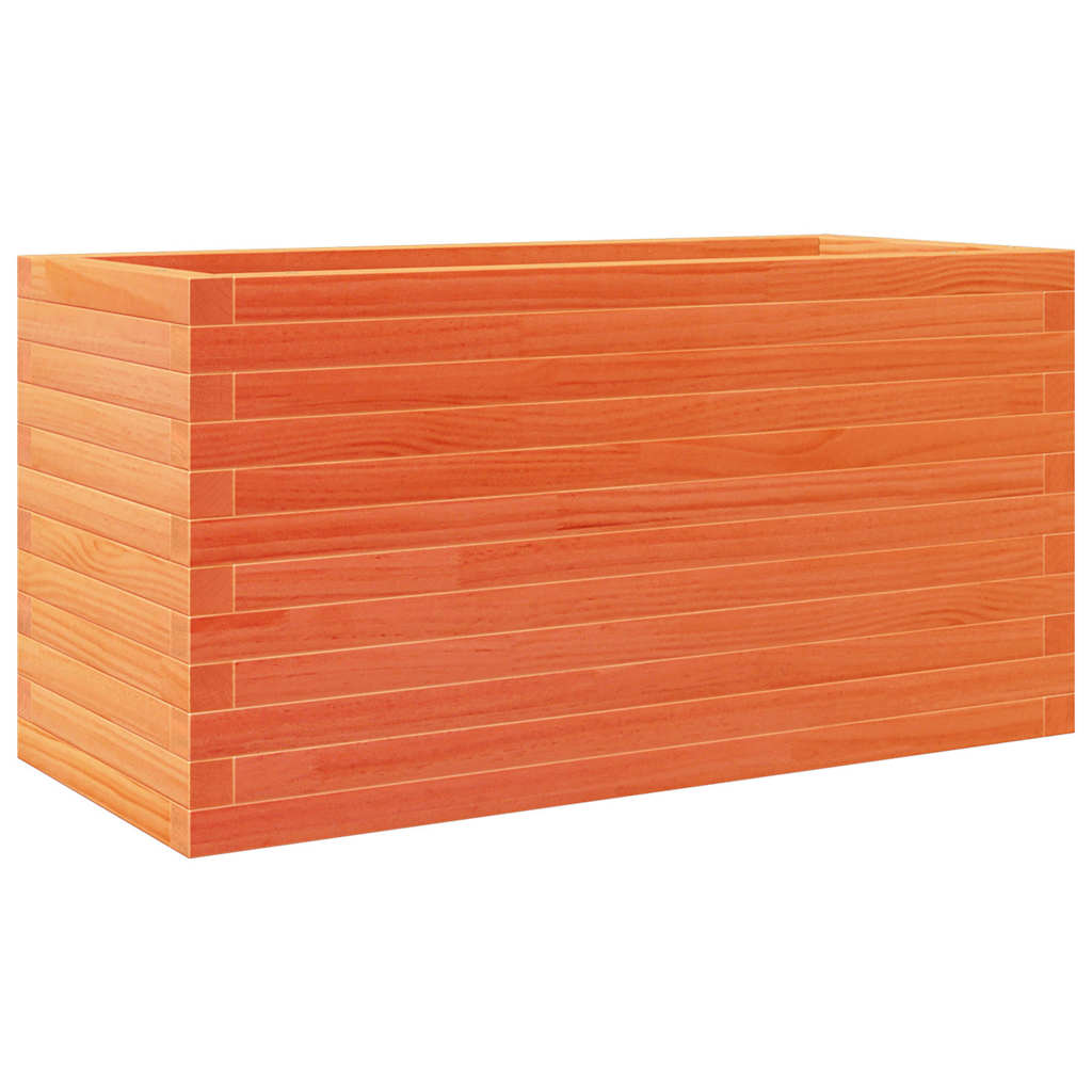 plantekasse 90x40x45,5 cm massivt fyrretræ gyldenbrun