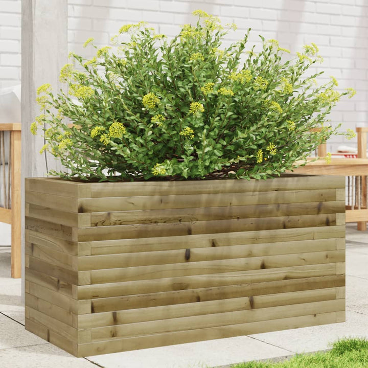 plantekasse 90x40x45,5 cm imprægneret fyrretræ
