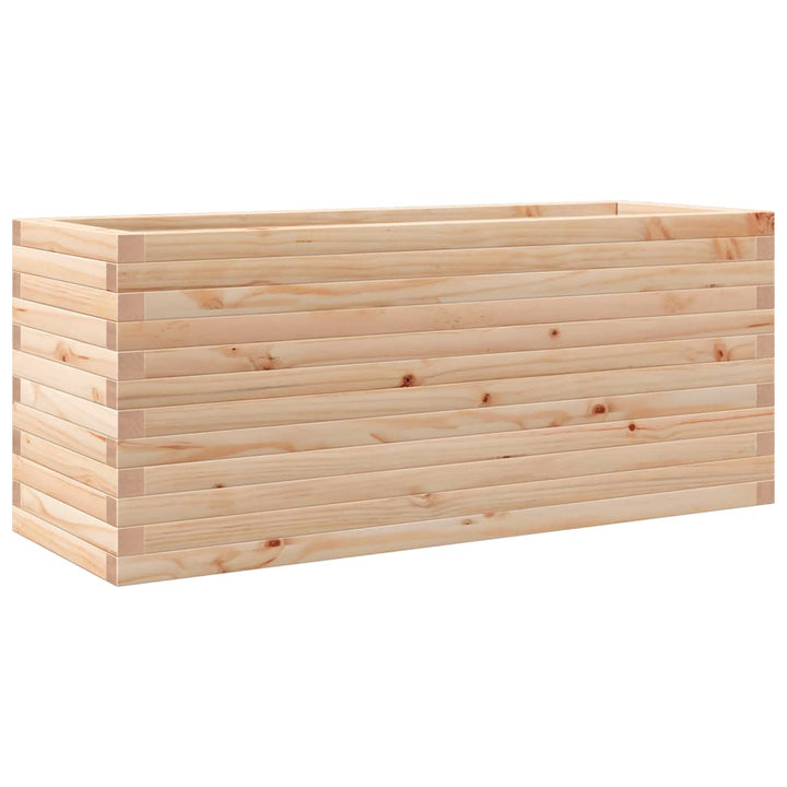 plantekasse 110x40x45,5 cm massivt fyrretræ