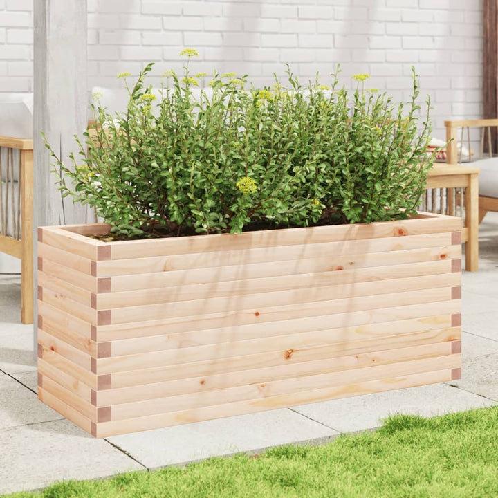 plantekasse 110x40x45,5 cm massivt fyrretræ