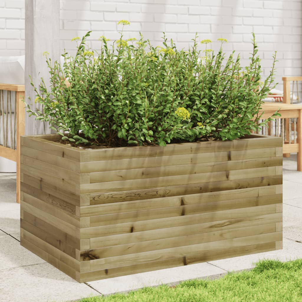 plantekasse 90x60x45,5 cm imprægneret fyrretræ