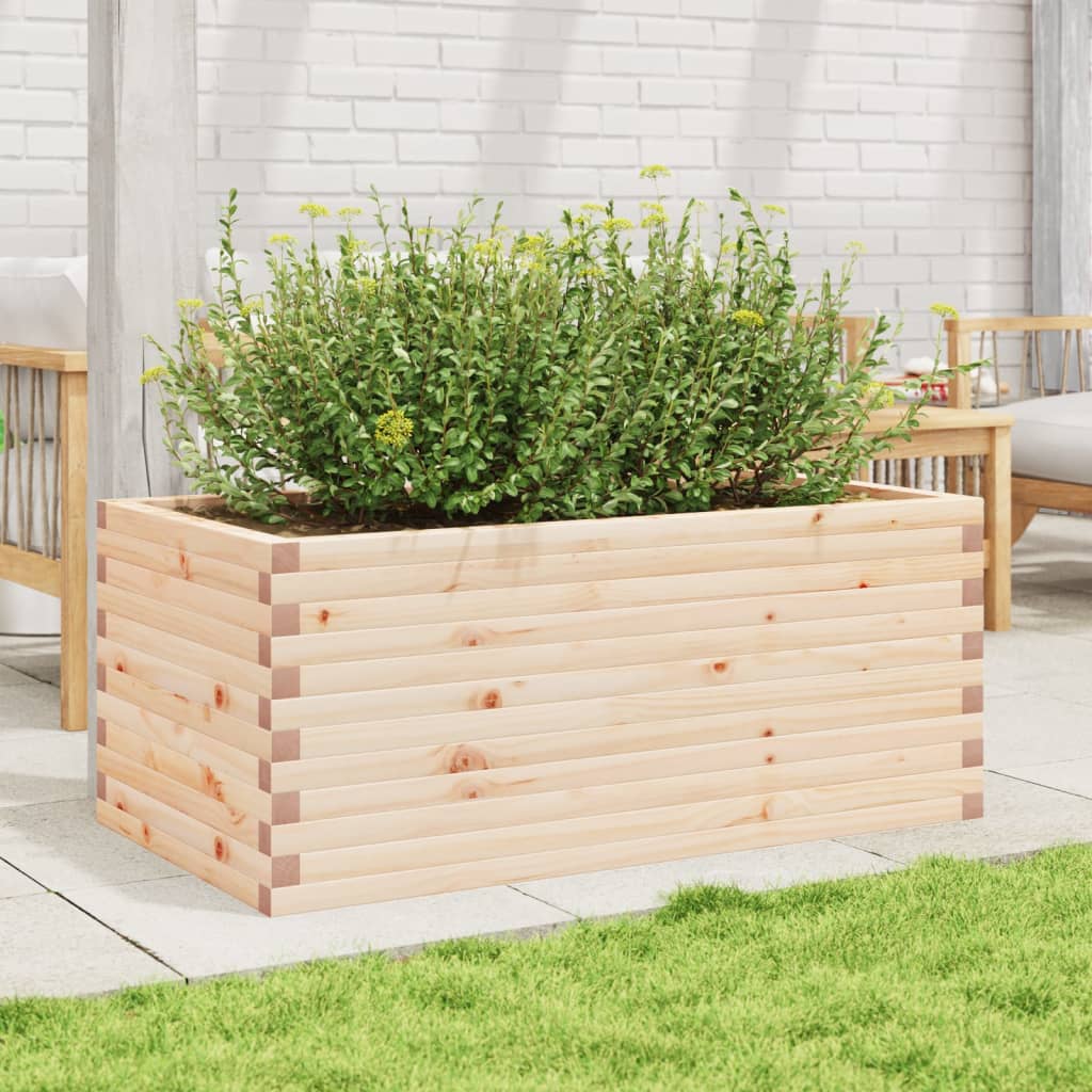 plantekasse 110x60x45,5 cm massivt fyrretræ