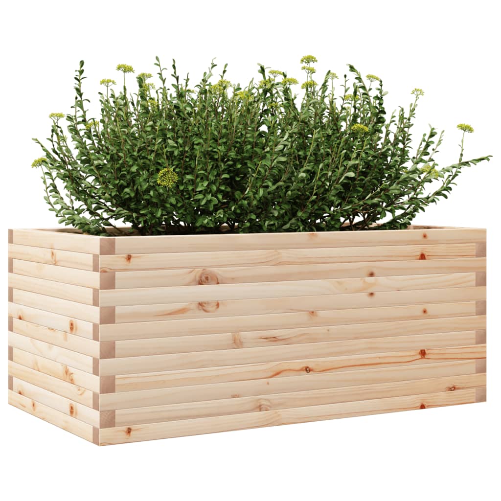 plantekasse 110x60x45,5 cm massivt fyrretræ