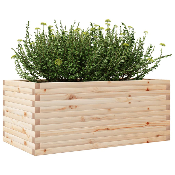 plantekasse 110x60x45,5 cm massivt fyrretræ