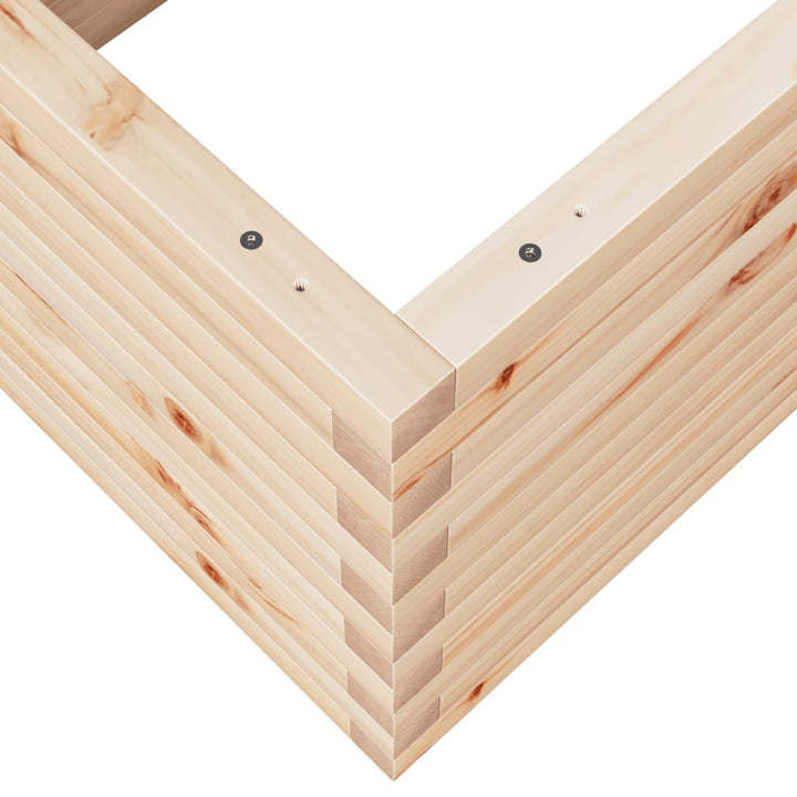 plantekasse 110x60x45,5 cm massivt fyrretræ