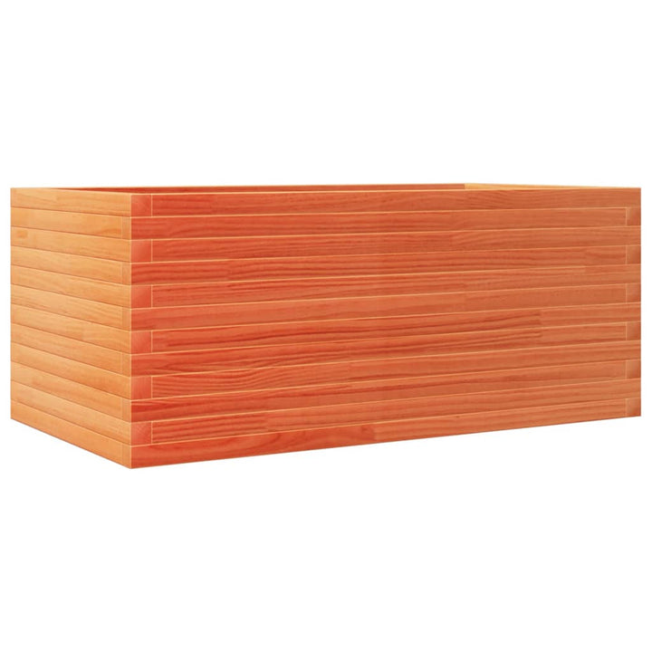 plantekasse 110x60x45,5 cm massivt fyrretræ gyldenbrun