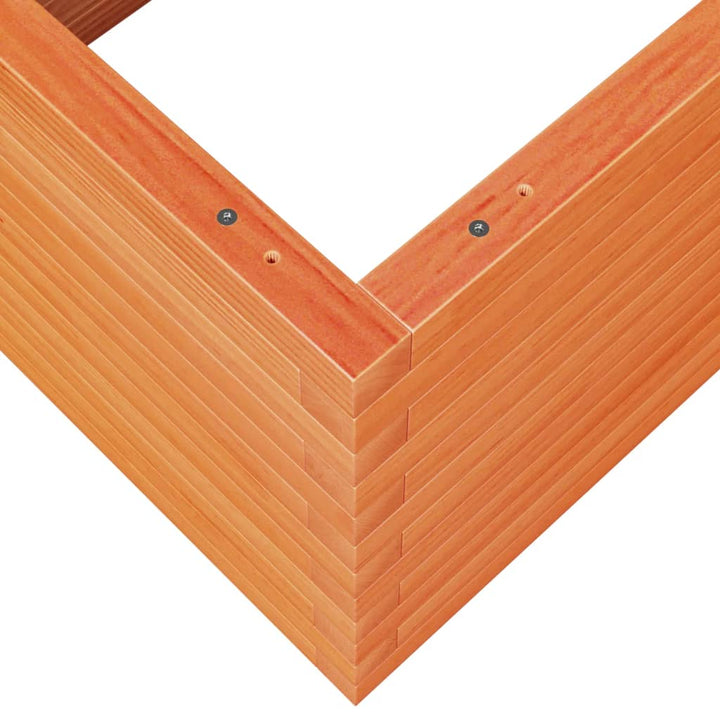 plantekasse 110x60x45,5 cm massivt fyrretræ gyldenbrun