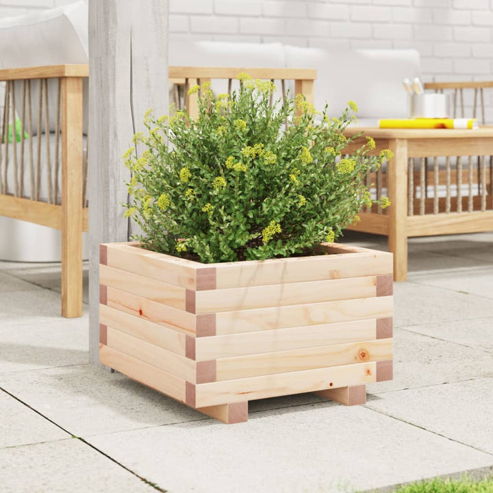plantekasse 40x40x26,5 cm massivt fyrretræ