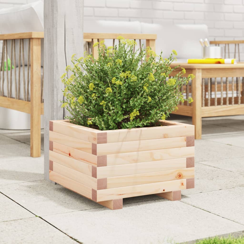 plantekasse 40x40x26,5 cm massivt fyrretræ